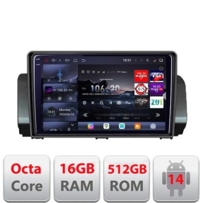 Navigatie Dacia Logan Sandero Jogger 2020+ LOGAN-2022 fara ecran de fabrica Android radio gps internet 8 core QLED 2K 16+512 360 Edotec CarStore Techn foto