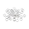 Set 110 inele metalice de conectare Crisalida, diametru 10 mm, Argintiu