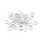 Set 110 inele metalice de conectare Crisalida, diametru 10 mm, Argintiu