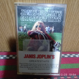 -Y- CASETA JANIS JOPLIN&#039;S - GREATEST HITS ORIGINALA, Rock