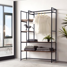 Suport haine Horgau 180x120x40 cm [en.casa] HausGarden Leisure foto