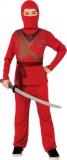 Costum de carnaval - Ninja Rosu PlayLearn Toys, Rubies