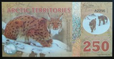 Bancnota - Fantezie 250 DOLARI POLARI - TERITORIILE ARCTICE, ND * Cod 642 B = UNC