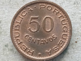 ANGOLA-50 CENTAVOS 1954