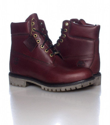Bocanci TIMBERLAND 6 inch premium originali piele waterproof burgundy 40/41/42/44 foto