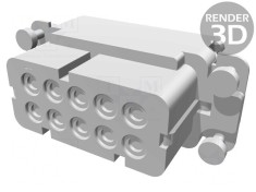 HDC Inserturi de Contact HA PIN 10 PE 16A