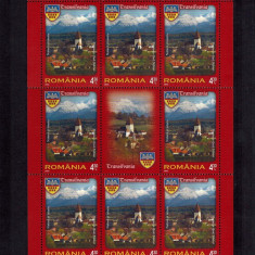 Romania 2013 Transilvania Catedrale Minicoala 8 timbre 4,30 vinieta MNH LP 1971