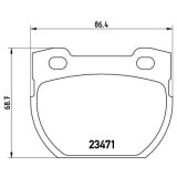 Placute frana Land Rover Defender Convertible (L316) 08.90-02.16, Defender Pickup (L316) 10.95-05.16, Defender Platform / Chassis (L316) 09.90-02.16,