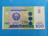Uzbekistan 200 Sum 1997 - Serie CI 0934578, Necirculata