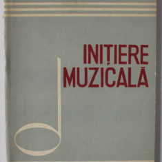 INITIERE MUZICALA , INDICE BIBLIOGRAFICE DE RECOMANDARE , 1962