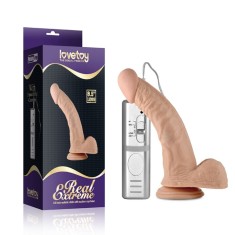 Vibrator Realistic Real Extreme Vibrating Cock, 21x4.5 cm