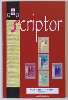 SCRIPTOR , REVISTA LITERARA , APARUTA LA IASI , NR. 5-6 , MAI - IUNIE , 2024 foto