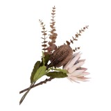 Cumpara ieftin Buchet de flori artificiale Protea, mix bordo 65 cm