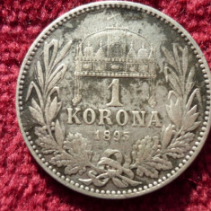 1 KORONA COROANA 1895 ARGINT ****