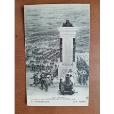 Carte postala, Les Peperes, reproducere Pantheon de la Guerre, 1920