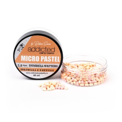 Micro Wafters Pastel Addicted Carp Portocala - NButyric 3.8mm 19g foto