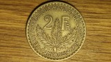 Camerun francez - raritate coloniala - 2 franci / francs 1924 calitate XF+/AUNC - f greu de gasit!