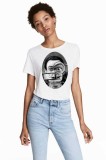 Cumpara ieftin Tricou dama alb - Dali - The Watcher - M, THEICONIC