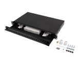 Patch Panel Fibra Rack Lanberg 19 inch 1U Negru 24x SC Simplex, 24x LC Duplex
