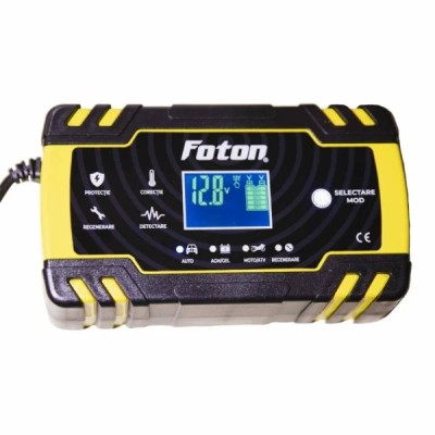 Redresor auto inteligent display LCD 12V 8A foto