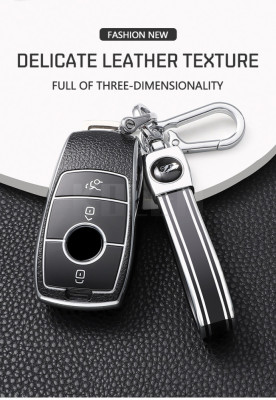 Husa de protectie premium pentru cheie auto Mercedes Benz, Cover Key, Argintiu foto