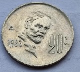 278. Moneda Mexic 20 centavos 1983