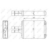 Radiator incalzire habitaclu Nrf 54242