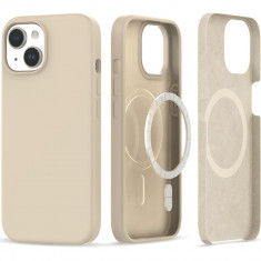 Husa Tech-Protect Silicone MagSafe pentru Apple iPhone 15 Bej