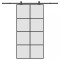 vidaXL Ușă glisantă cu set feronerie 102,5x205 cm sticlă ESG/aluminiu 3332904