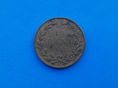 10 Bani 1867-Romania-starea care se vede foto