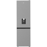Combina frigorifica Beko B3RCNA404HDXB, 355 l, No Frost, Clasa E, HarvestFresh, Dispenser apa, AeroFlow, H 203.5 cm, Argintiu
