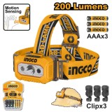 Lanterna cap, pentru iluminare portabila - Ingco HHL013AAA8
