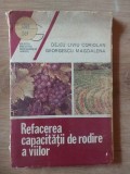 Refacerea capacitatii de rodire a viilor- Dejeu Liviu Coriolan, Georgescu Magdalena