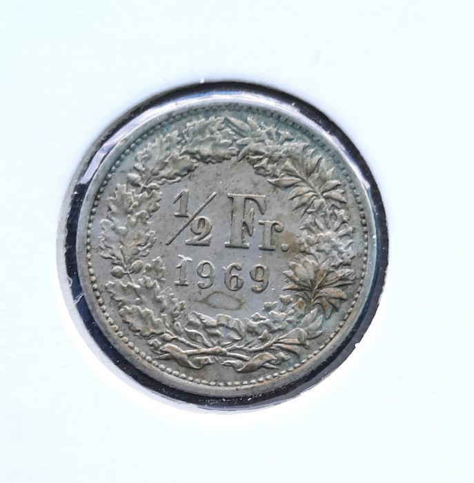 1/2 Franc 1969, Elvetia - G 4526