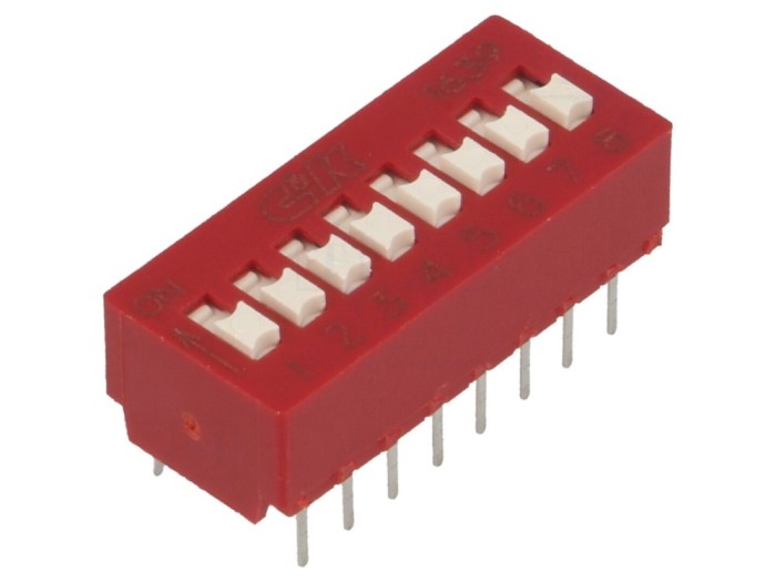 DIP-SWITCH 8 secțiuni OFF-ON