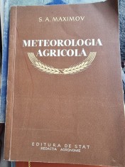 S. A. Maximov - Meteorologia Agricola foto