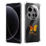 Husa antisoc pentru xiaomi 15 ultra - airbag tpu, col&Egrave;uri ranforsate- butterfly galben