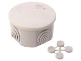 Cutie de Conexiuni IP44 Gri 80mm x 40mm pentru Perete