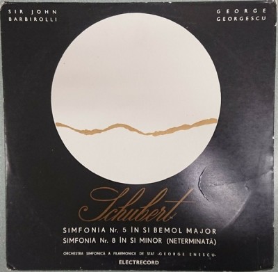 Disc vinil, LP. SIMFONIA NR. 5 IN SI BEMOL MAJOR. SIMFONIA NR. 8 IN SI MINOR (NETERMINATA)-SCHUBERT-264954 foto
