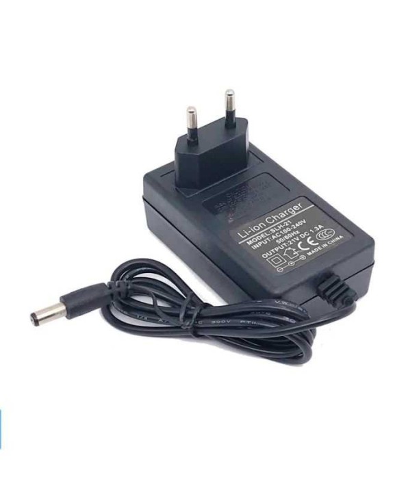 Incarcator acumulatori LI-ION 12.6V 2A alimentare 230V cu conector 5.5x2.5 mm