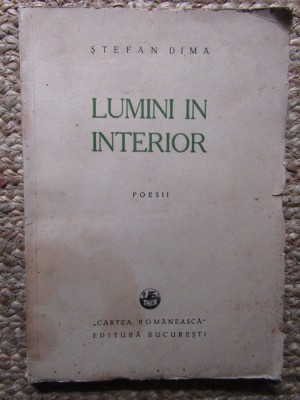 Lumini din interior Poesii Stefan Dima foto