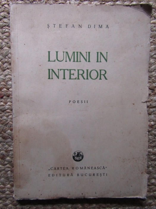 Lumini din interior Poesii Stefan Dima