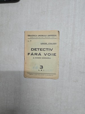 Detectiv fără voie - Massimo Bontempelli foto