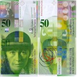 Bancnota ELVETIA - 50 fr. 2002 - P71a(3) - XF