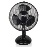 Ventilator de birou Floria ZLN-1211, Diametru 26 cm, Putere 25 W, 2 trepte de viteza, Functie oscilare
