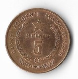 Moneda 5 ariary 1996 - Madagascar