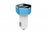 Incarcator auto AMiO PCH PRO-05 cu voltmetru digital si 2xUSB 2,4A, alimentare la priza bricheta, DC 12-24V, compatibil cu telefoane si tablete