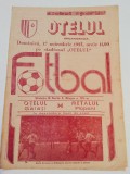 Program meci fotbal OTELUL GALATI - METALUL PLOPENI (17.11.1985)