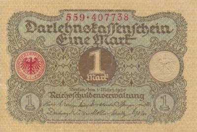 GERMANIA 1 marca 1920 AUNC!!! foto