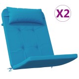 Cumpara ieftin Perne de scaun adirondack, 2 buc, bleu, tesatura Oxford